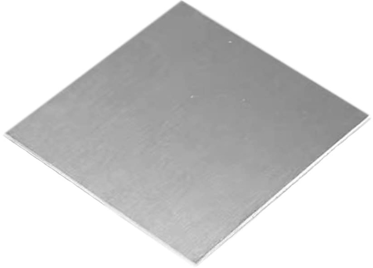 Solidchoice - 304 Plaat 10 x 10cm voor Reparatie, Lassen en DIY Projecten