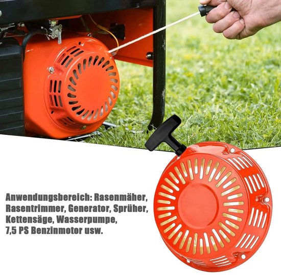 KZQ 2 stuks trekkoordgrepen - Handgrepen - Trekkoordgrepen - Starthendels voor benzinemotoren - Starthendels - Universele onderdelen - Startaccessoires - Startkabels - Starters voor grasmaaiers, generatoren en kettingzagen - Zwart van Merkloos	 — afbeelding 3