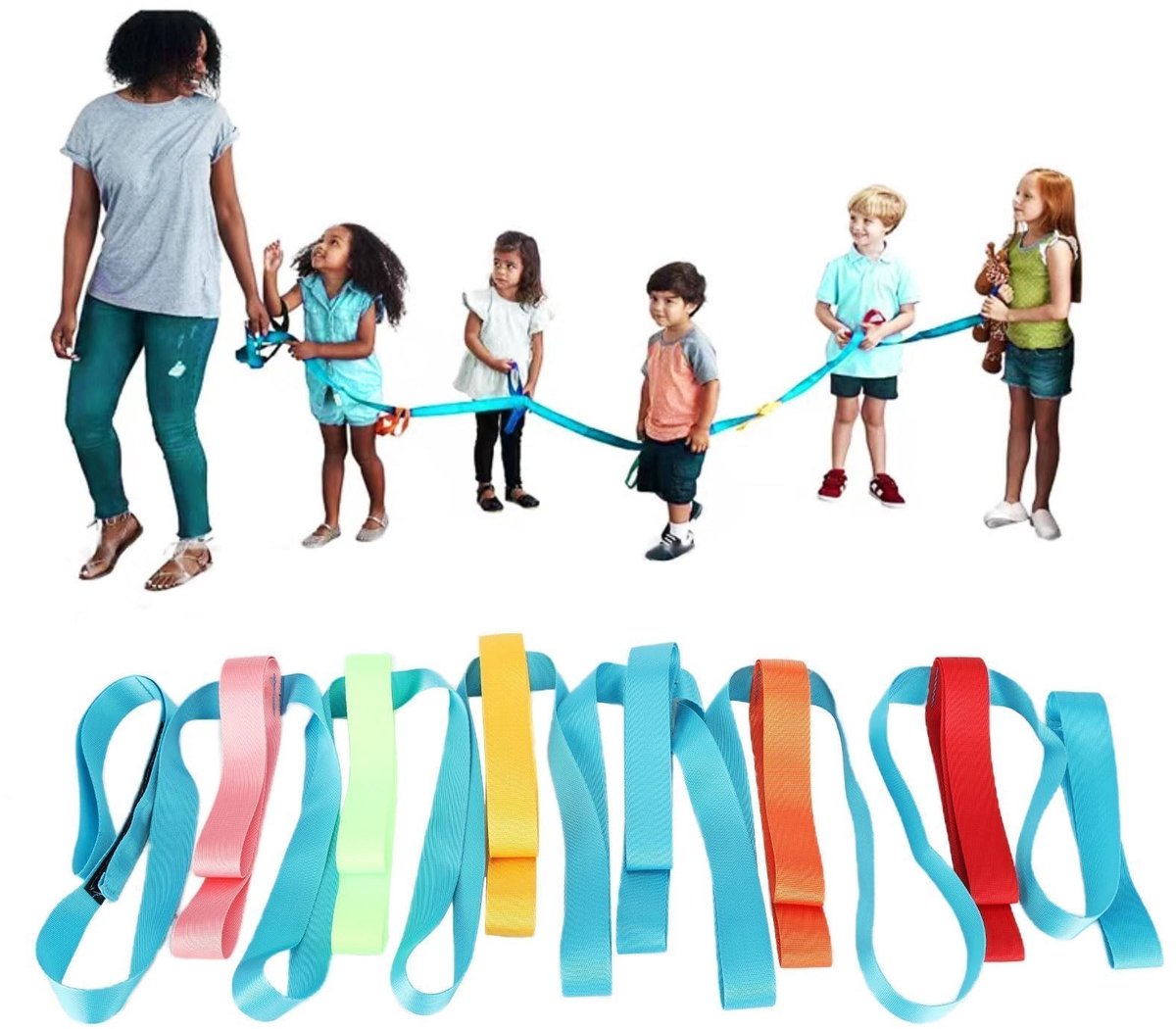 Solidchoice - Anti-verlies Kinderen Touw met Verstelbare Handvatten