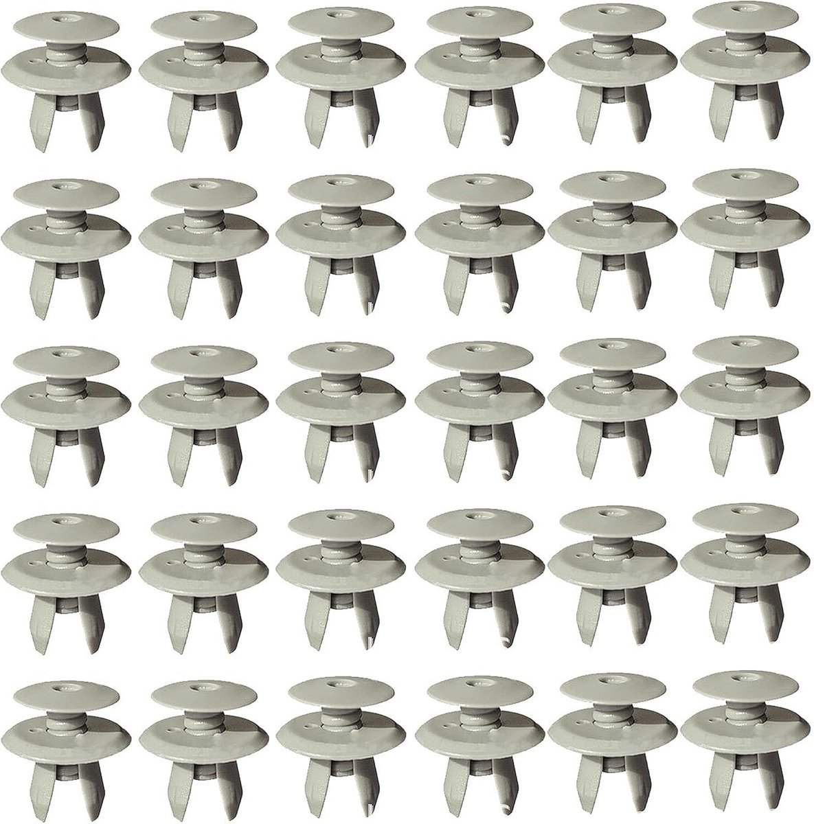 Fixing clips 50 stuks - 9mm - kunststof - vervangingsclips voor deurtrim - ShopVlot