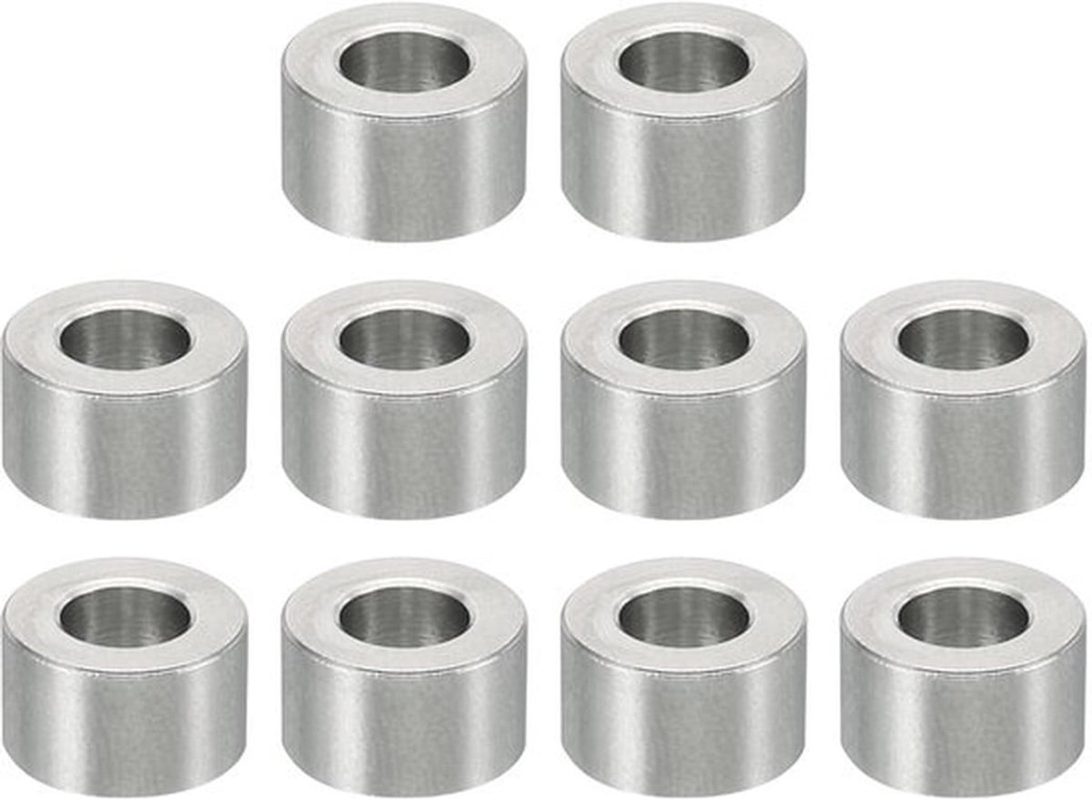 Standoffs - 10pcs - Roestvrij Staal - 5.2mm ID x 10mm OD x 6mm L