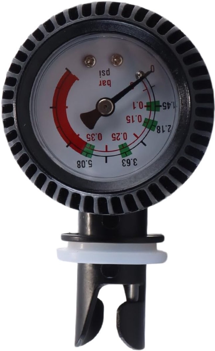 Inflatable boot drukmeter 0-5 PSI - mechanische gauge - voor het controleren van opblaasniveau - ShopVlot