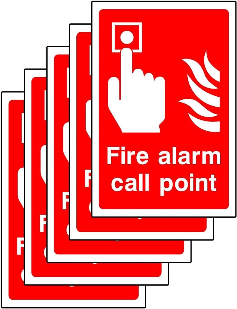 Brandmeldingsborden 150 mm x 100 mm - zelfklevende stickers - duidelijke identificatie - voor noodgevallen - ShopVlot