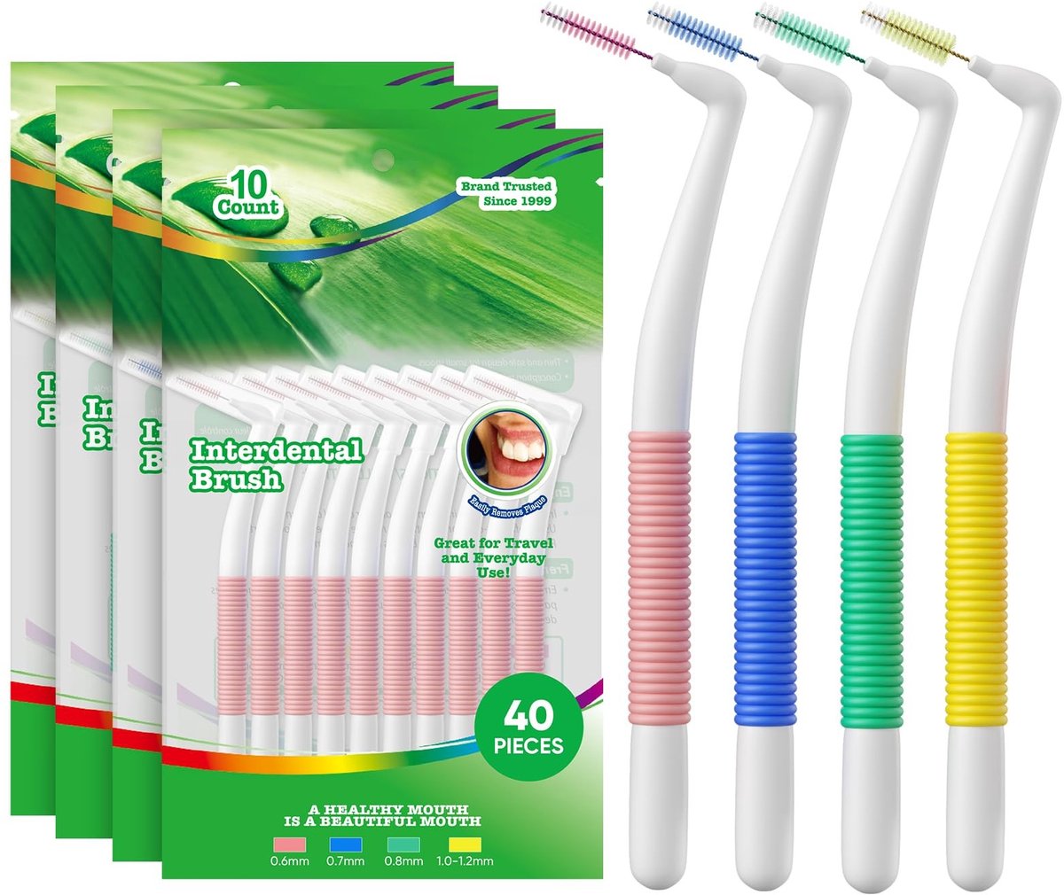 Solidchoice - 40 Stuks Interdentale Tandenborstels voor Grondige Reiniging