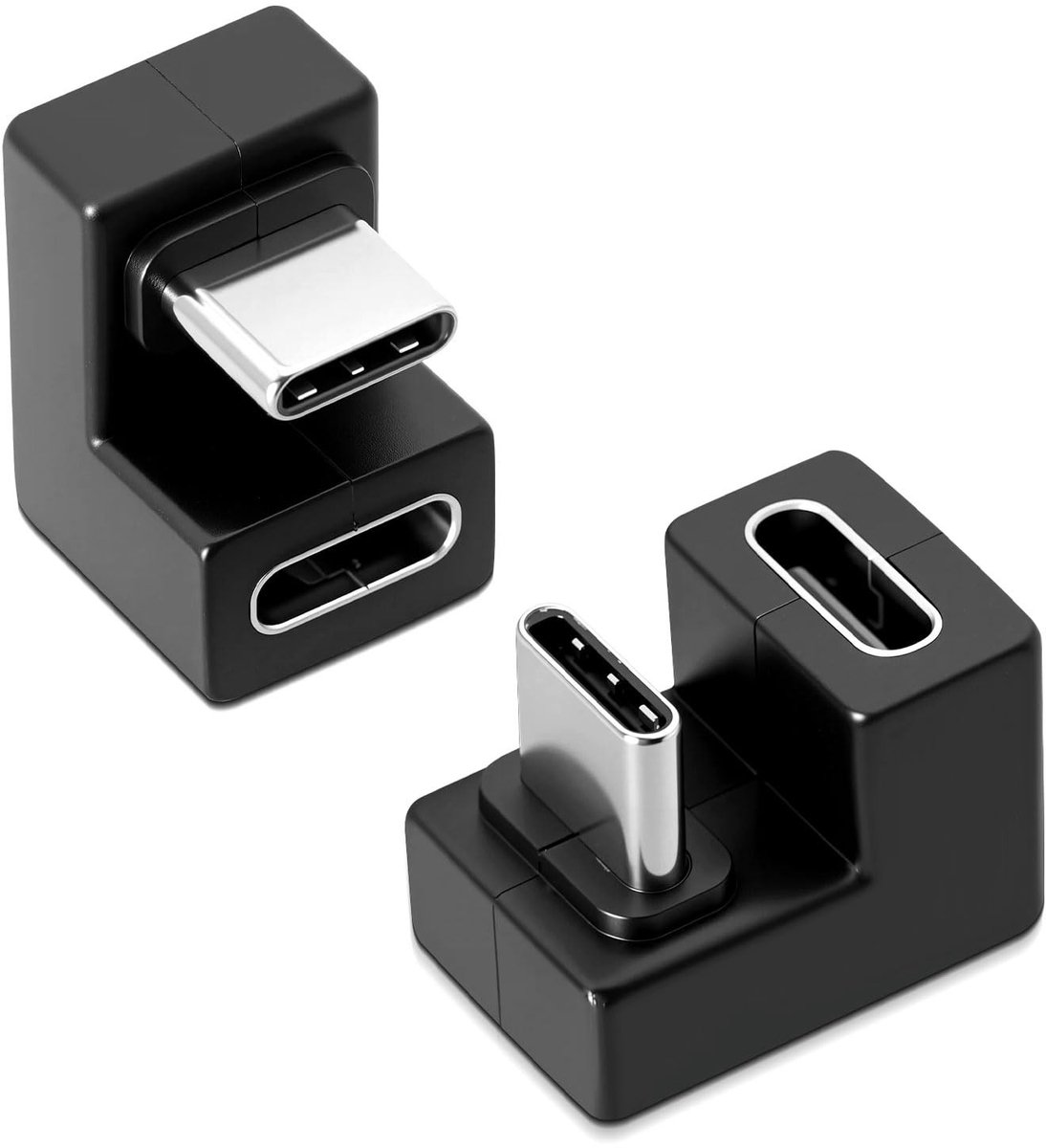 Solidchoice - USB C 180 Graden U-Vorm Adapter Set van 2 Stuks