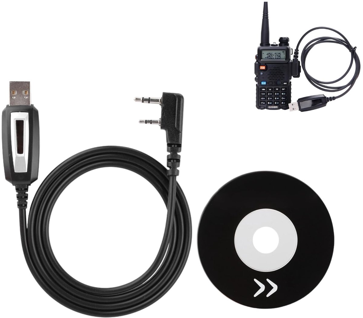 Solidchoice - USB Programmeerkabel voor Walkietalkies met CD Driver