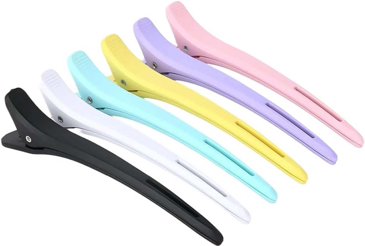haarklemmen 6 stuks - hoogwaardig materiaal - voor dik en dun haar - ideaal voor stylen en knippen - ShopVlot