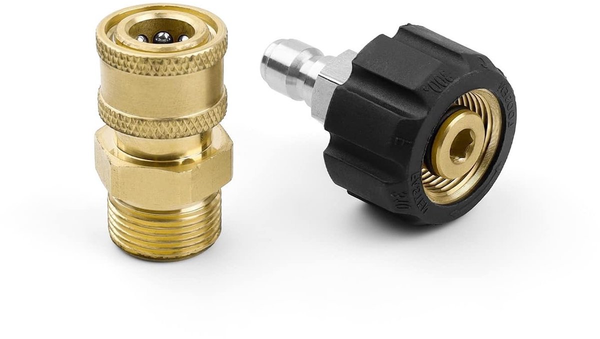 Solidchoice - Hoge Druk Wateradapter met Snelle Aansluiting 1/4 Inch
