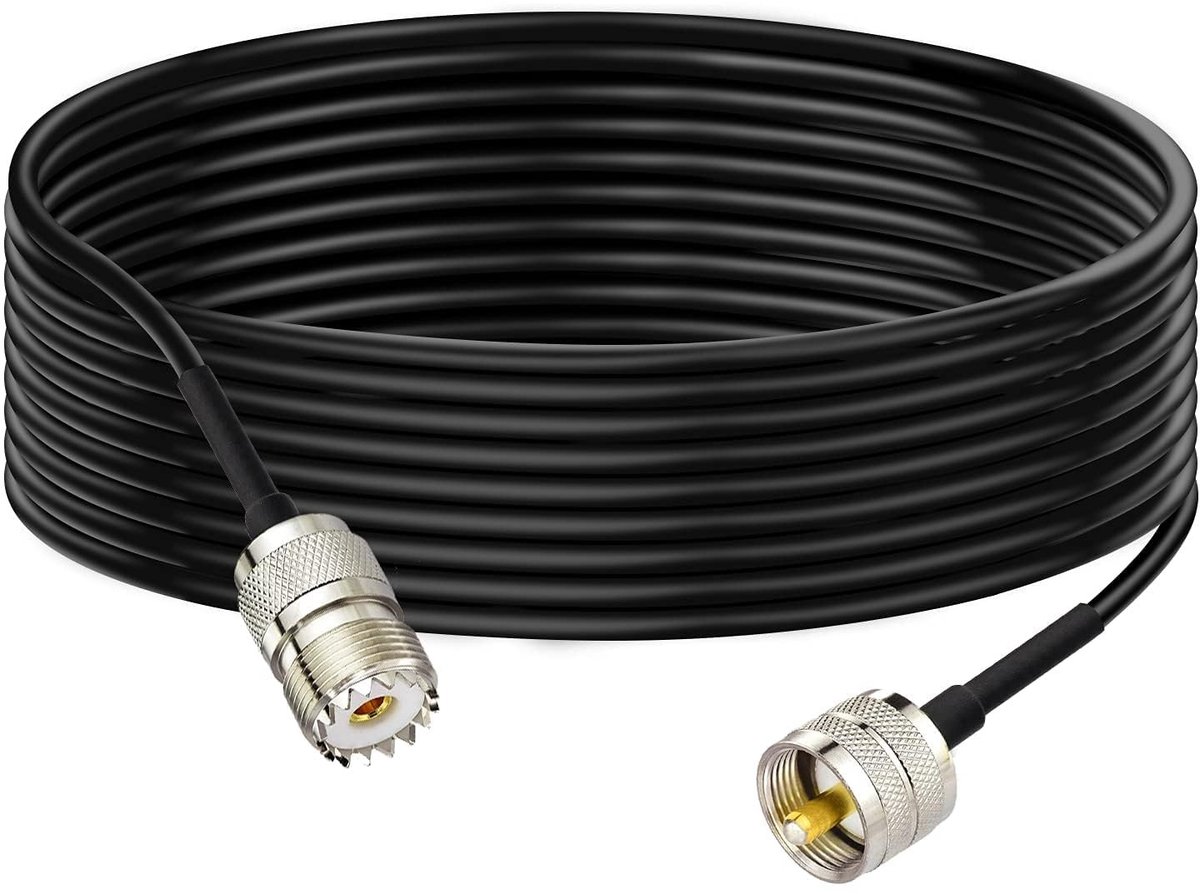 Solidchoice - UHF Antenne Verlengkabel 3m voor Radio Apparatuur