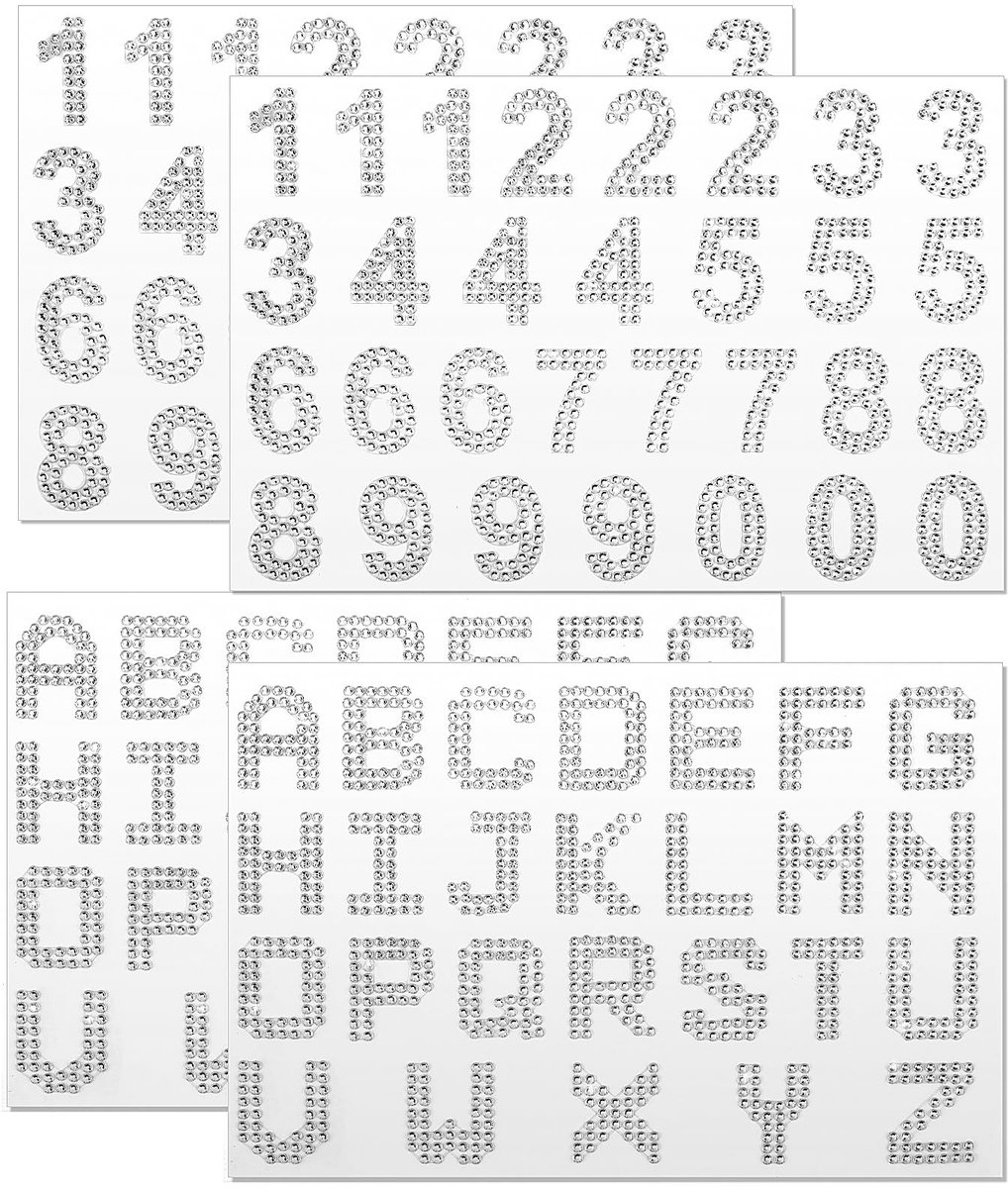 Solidchoice - 112 Glitter Letterstickers voor Creatieve DIY Projecten