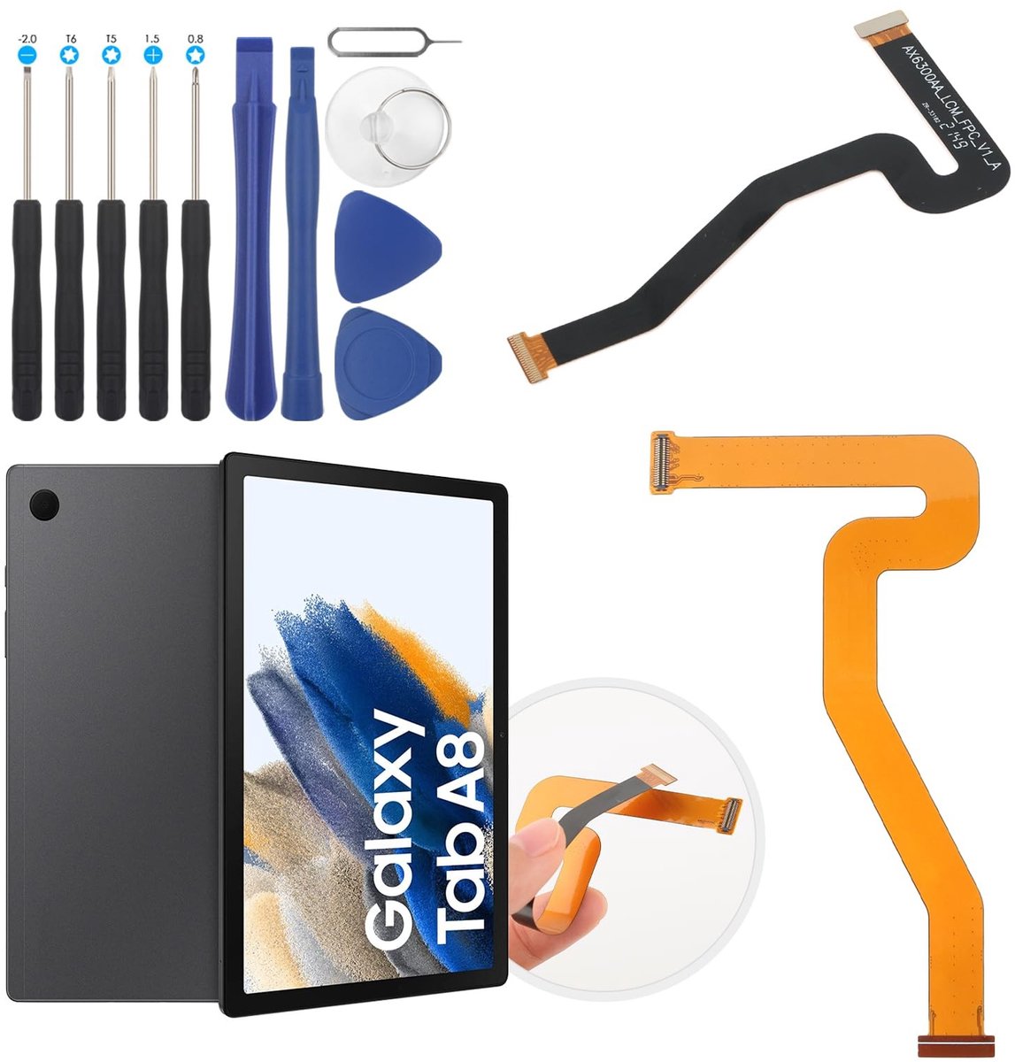 Solidchoice - Vervangende Flat Flex Kabel voor Galaxy Tab A8