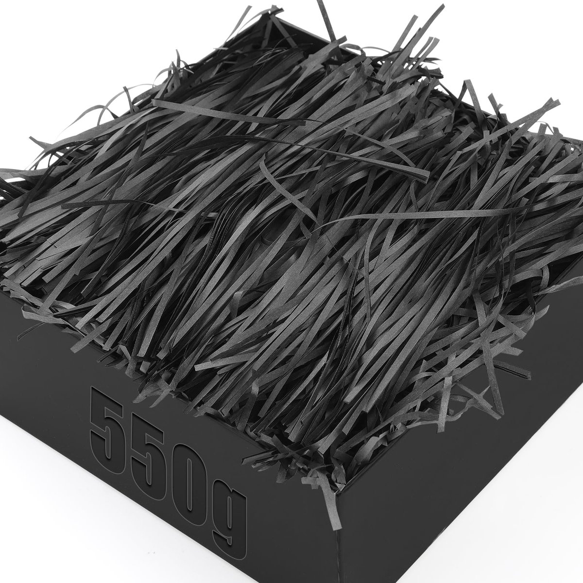 Solidchoice - 550g Zachte Zwarte Gescheurde Tissue Papier voor Cadeaus