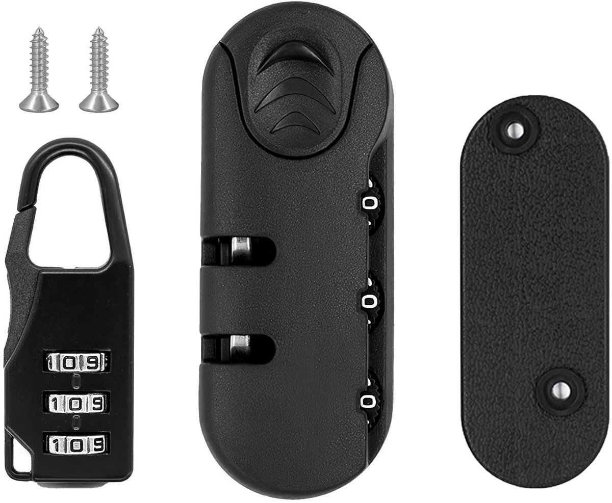 Solidchoice - 2-Pack Kofferslot met 3-Cijferige Combinatie voor Reisbeveiliging