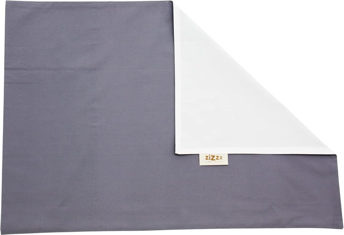 Sloop 40x60 cm - twee-kleurig - biologisch katoen percale - duurzaam en comfortabel - ShopVlot