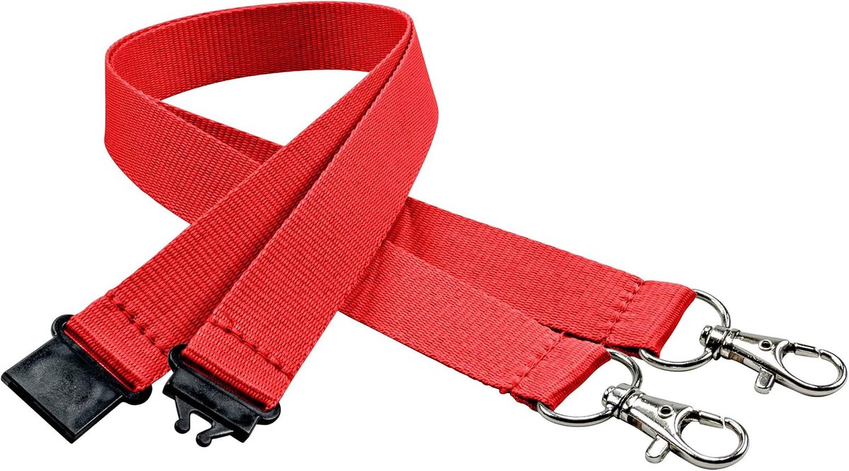 Sleutelhangers 20mm - 10-pack - Rood - Veilig met veiligheidssluiting - ShopVlot