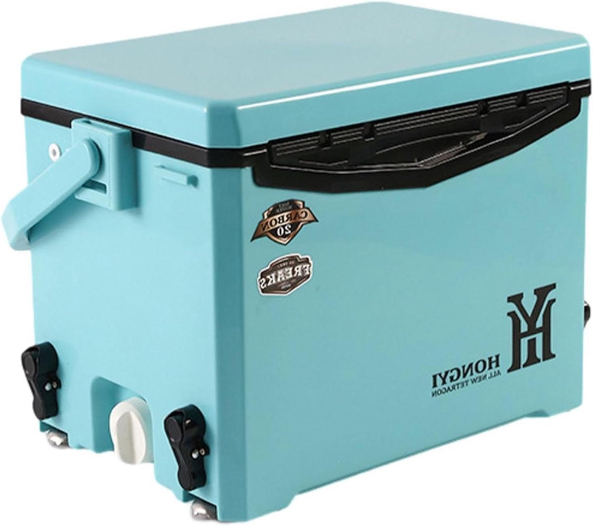 Kleine koelbox - Geïsoleerde box - Outdoor avonturen - Verbeterde grip poten - 3.96 kg - Blauw