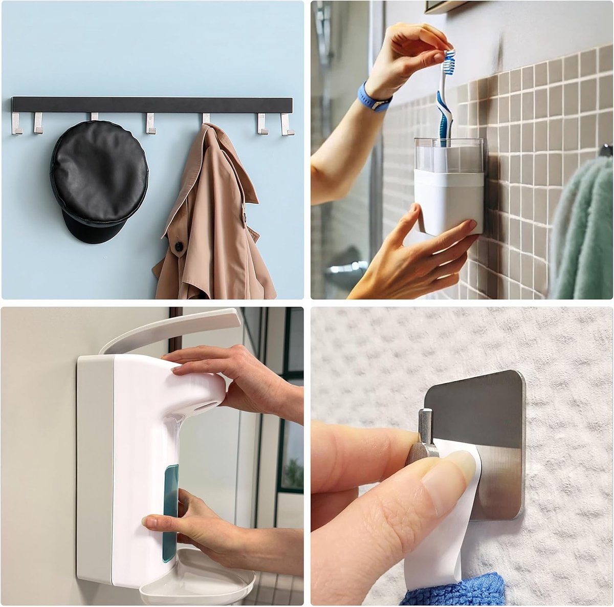 Dubbelzijdige plakstrips - sterke foam 12 x 45 x 1 mm - eenvoudig te gebruiken - ideaal voor wanddecoratie - ShopVlot