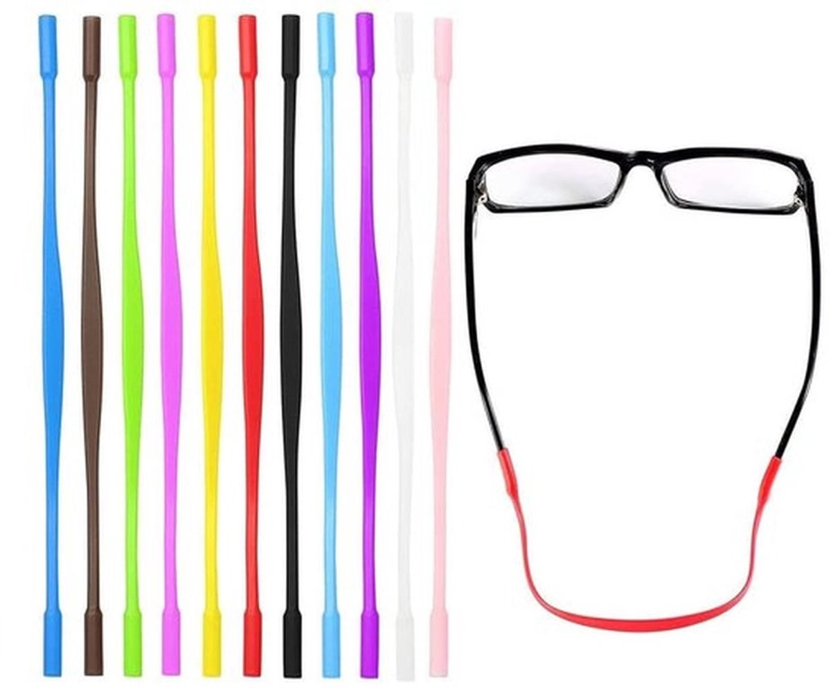 Brillenriem 10 Stuks - Siliconen Brillenband - Antislip/Elastisch - Sport/Houder - Verstelbaar/Lichtgewicht - Duurzaam/Herbruikbaar