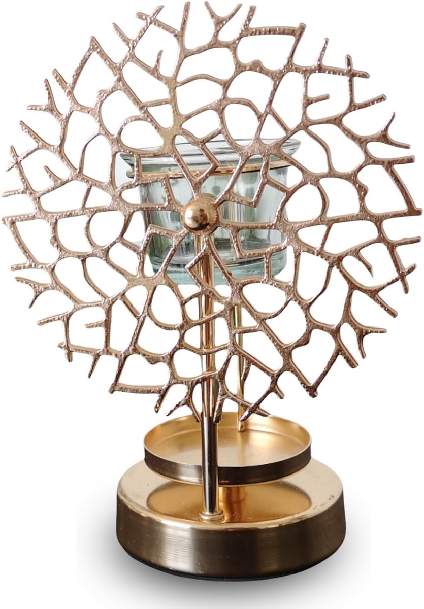 Geurkaarsenbrander - Koraalinspiratie - Decoratief en therapeutisch - Verspreid essentiële oliën - ShopVlot