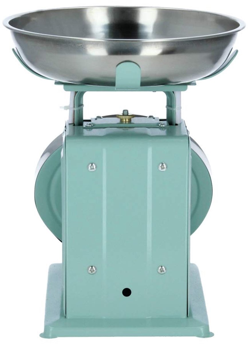 Keukenweegschaal Retro Leaf pastelgroen - Vintage design - Perfect voor elke keuken - ShopVlot