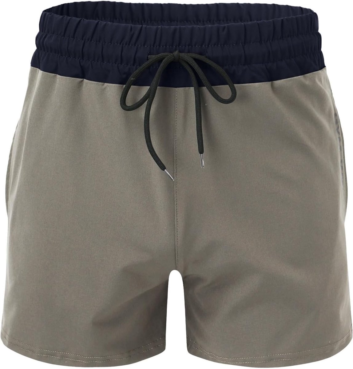 Hardloopshorts hoge tailleband 7,6 cm - licht materiaal - met zakken - ideaal voor training - ShopVlot