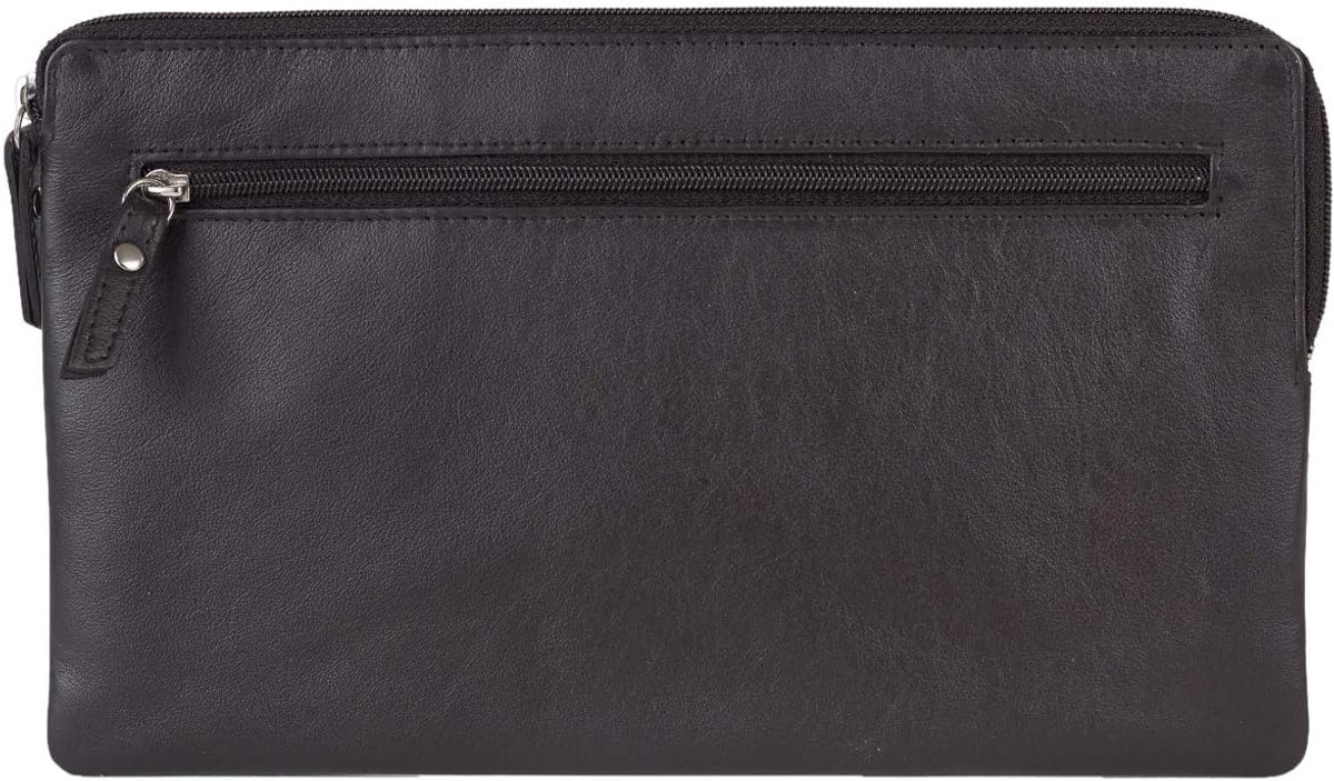 Banktas Wallet LEAS in genuine leather, brown - Special-Edition, brown, 23.5x14 cm - ShopVlot