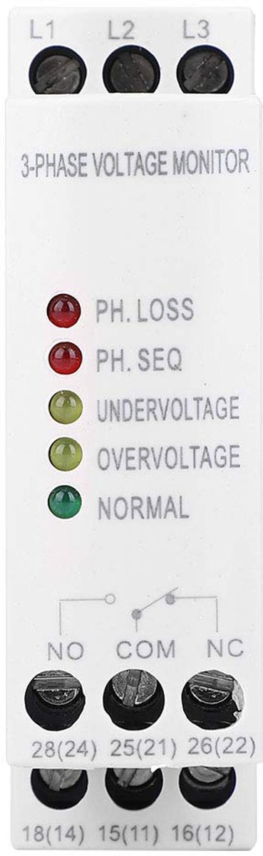 Three-phase voltage protection, GMR-32B Overvoltage Undervoltage Phase Order Failure Protection Three-phase Relay - ShopVlot