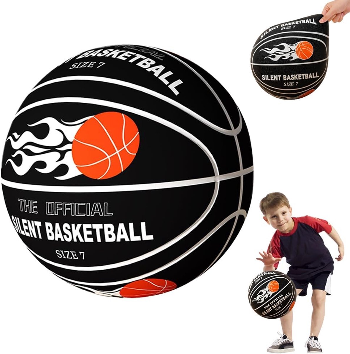 Silent Silent Shot Basketball, Silent Basketball, Dribbling Indoor, Highly Elastic, Quiet Basketball, Foam Basketball - ShopVlot