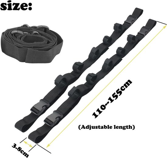 2 Pcs Car Rod Holders, Belts, Car Fishing Rod Holder, Car Fishing Rod Holder for Vehicle, Truck, SUV, Combi, Van - ShopVlot — afbeelding 2