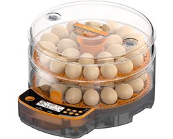 48 egg incubator for chicken eggs, automatic egg incubator with built-in water reservoir, 360° automatic egg turning - ShopVlot