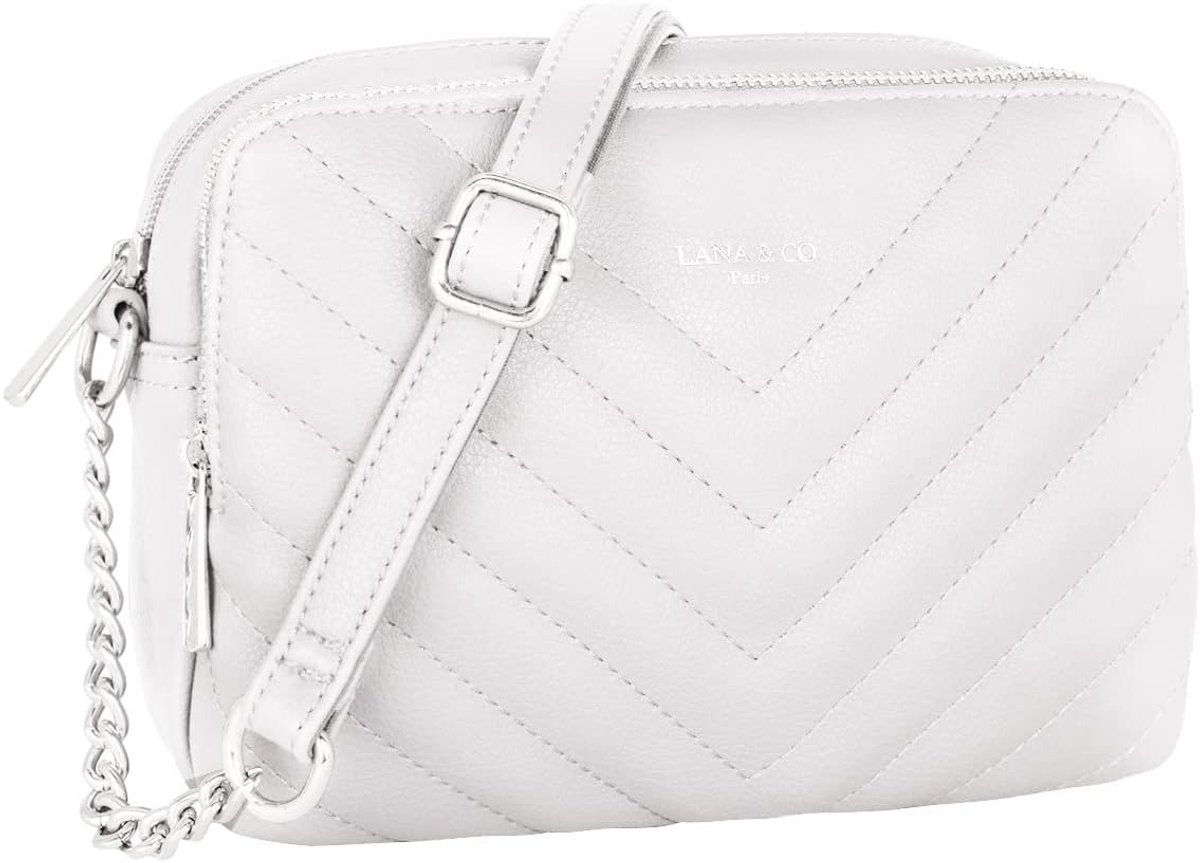 CRAZYCHIC - Women's padded shoulder bag - small handbag with chain with shoulder strap made of PU leather - ShopVlot