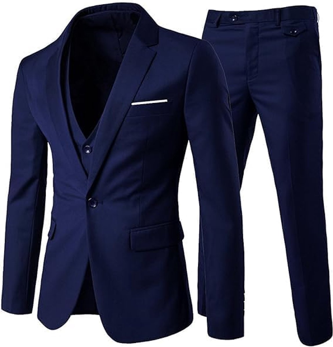 Men's 3 Piece Suit Slim Fit Wedding Formal Dinner Suit - ShopVlot