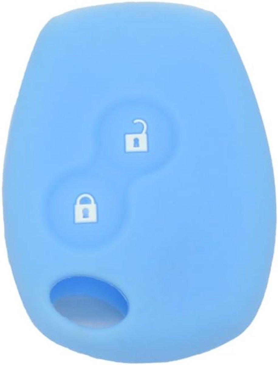 Fassport Car Key Cover with Two Buttons Silicone Cover for Renault Dacia, CV4350 Light Blue - ShopVlot
