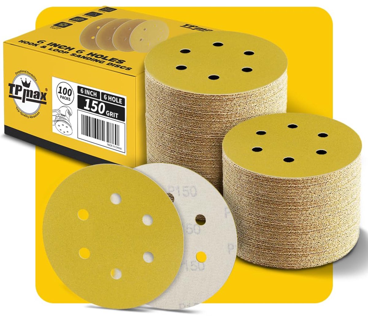 Schuurdisc 150 mm - Zelfklevend - 150 grit - Voor hout en metaal - ShopVlot