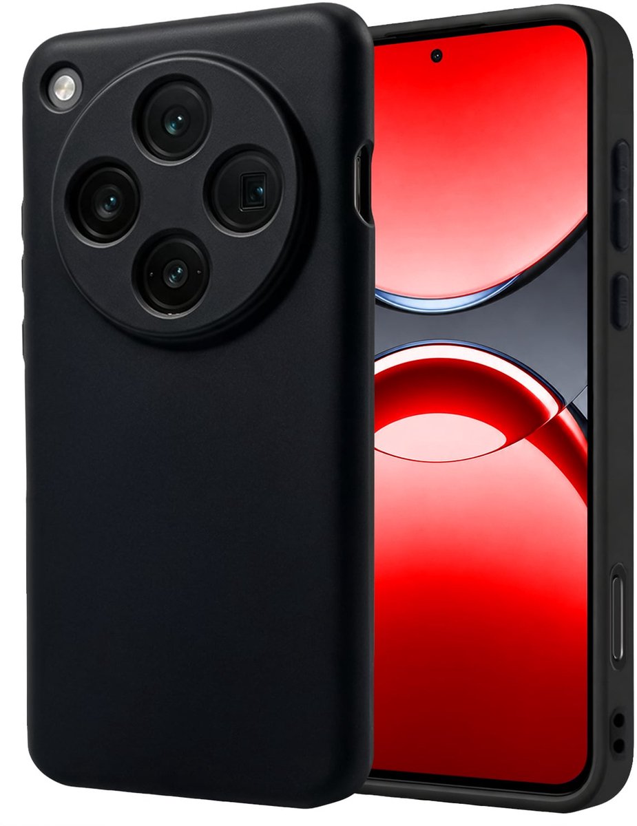 Hoesje - Geschikt voor OPPO Find X8 Pro - Sterk & Shockproof - Hoes Cover - Siliconen Case - Zwart
