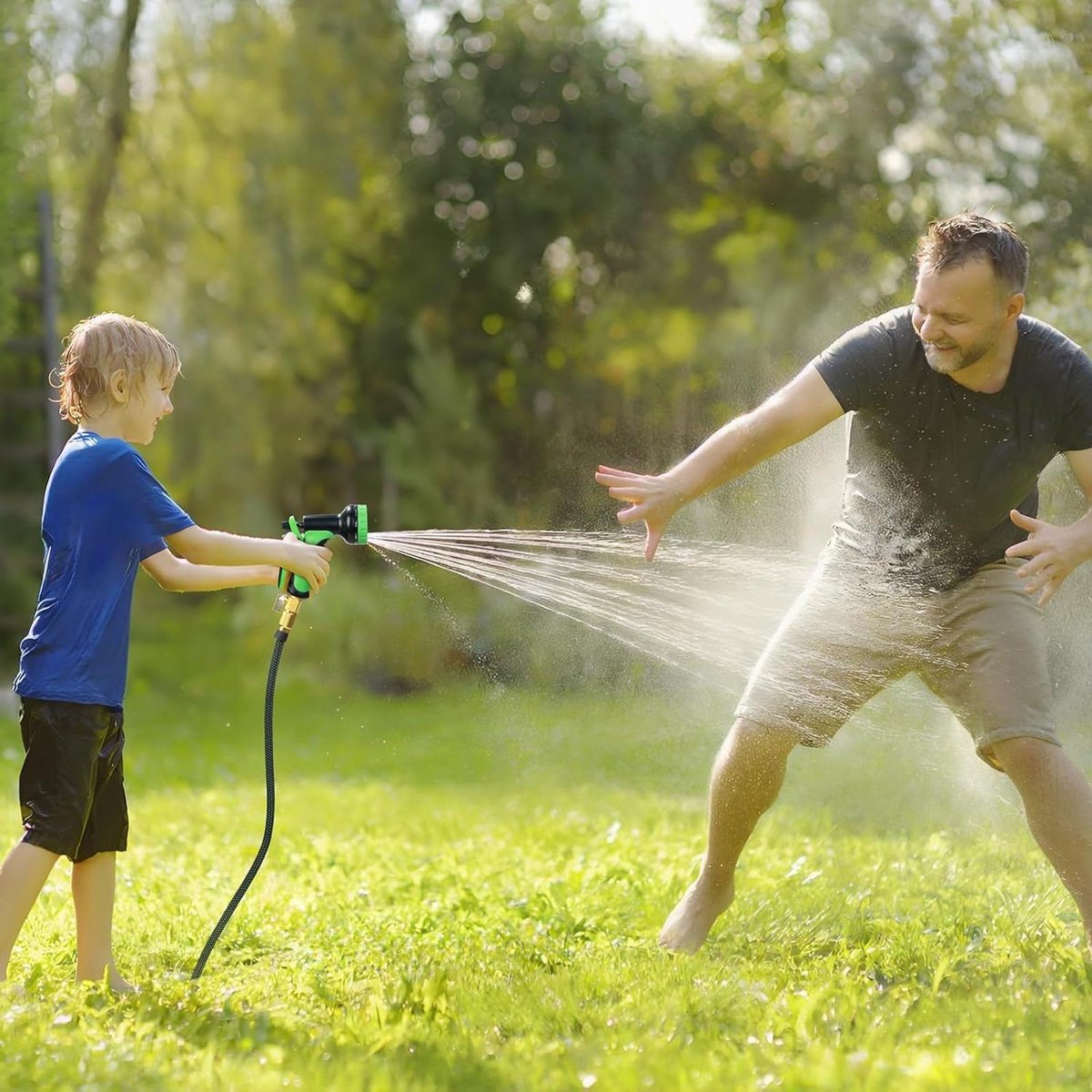 Flexibele Tuinslang - Uittrekbare Waterslang - Planten Besproeien - Knikvrij Ontwerp - 30 meter - Zwart