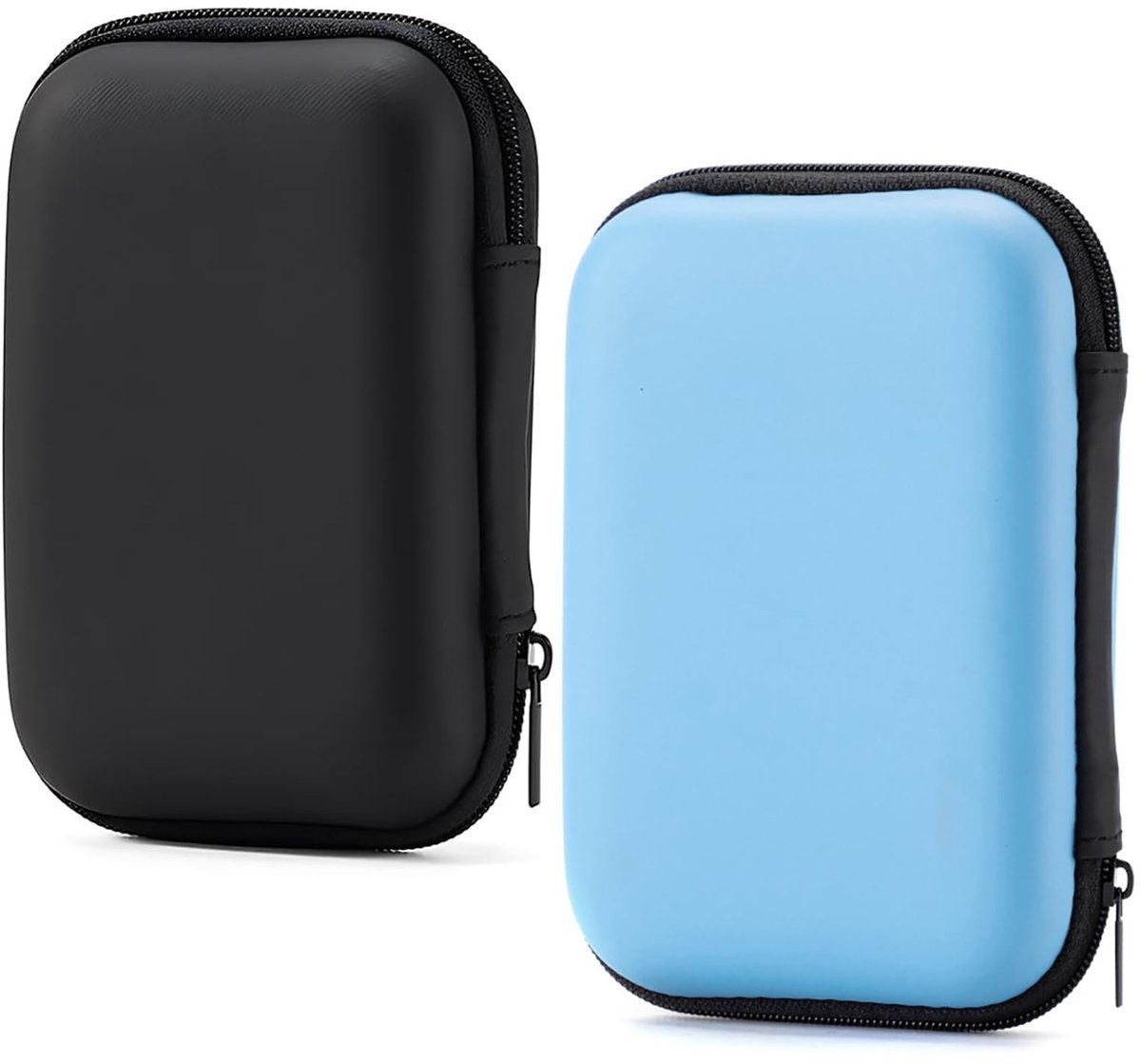 Solidchoice - 2 Stuks Hardcase voor Hoofdtelefoon met Ritssluiting