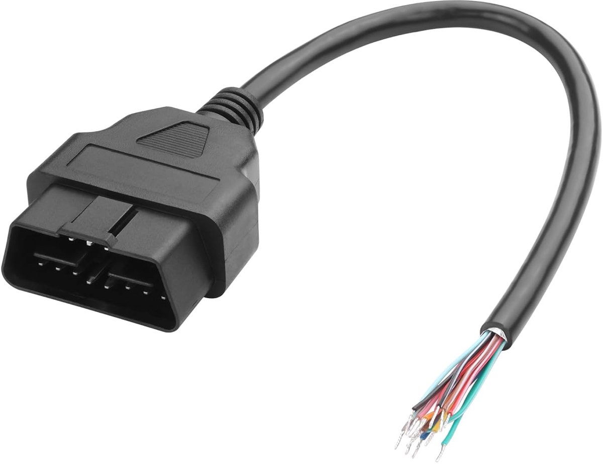 OBD2 verlengkabel 16 pins - 30 cm - hoge kwaliteit PVC - voor voertuigdiagnose - ShopVlot