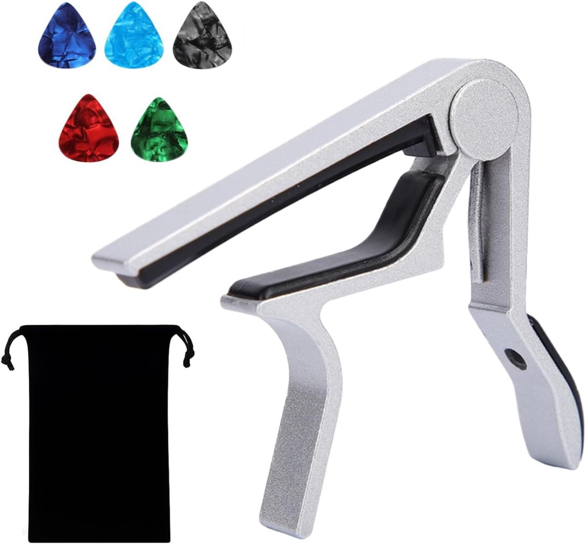 Gitaarcapo voor 6 snaren - aluminiumlegering - helder geluid - ideaal voor muzikanten - ShopVlot