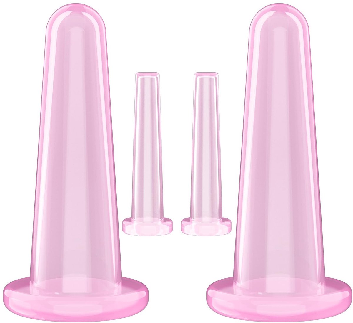 Solidchoice - 4-Piece Silicone Cupping Set voor Gezicht en Ogen