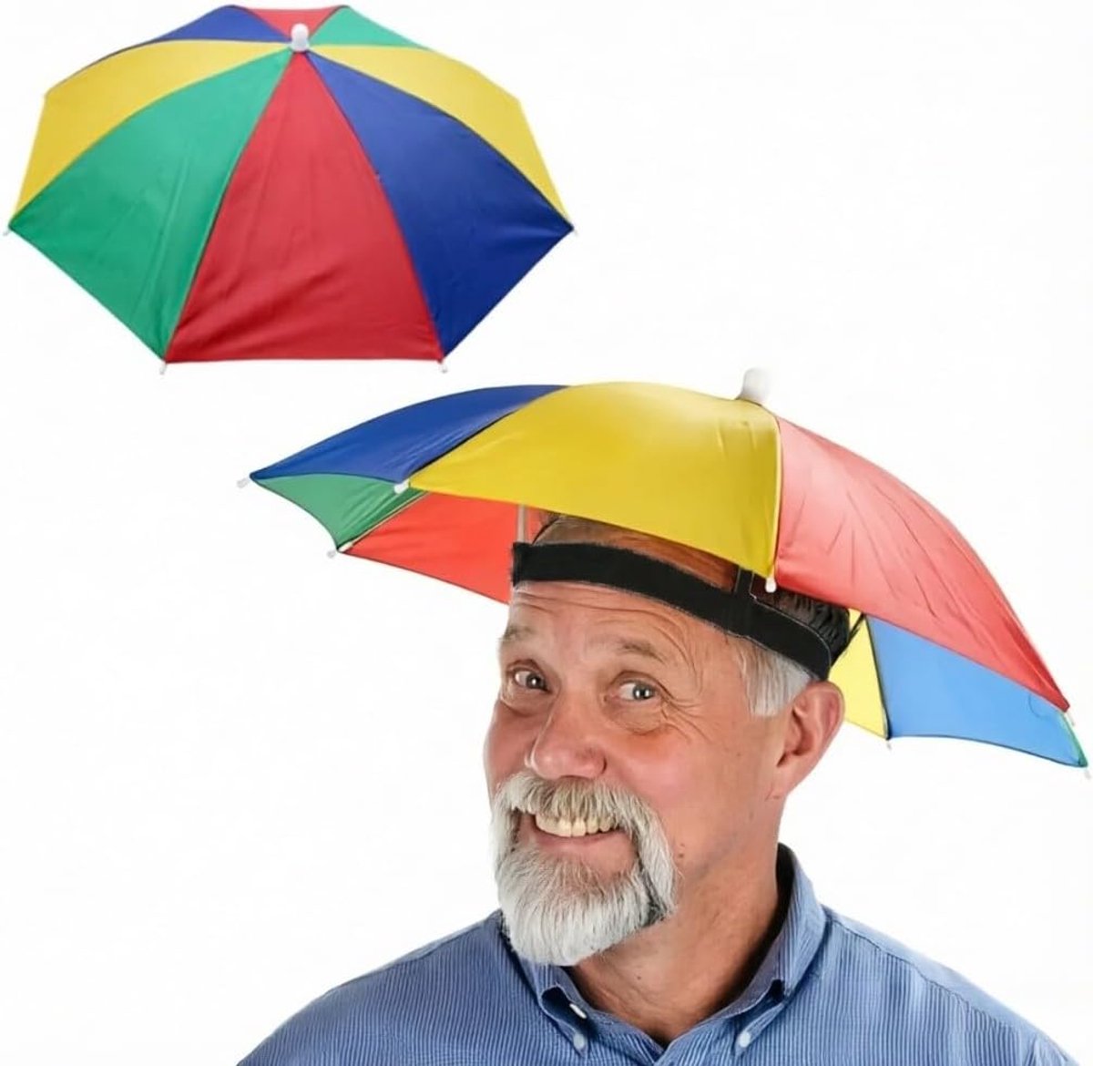 Parasol handsfree - watermeloen ontwerp - opvouwbaar - ideaal voor vissen - ShopVlot