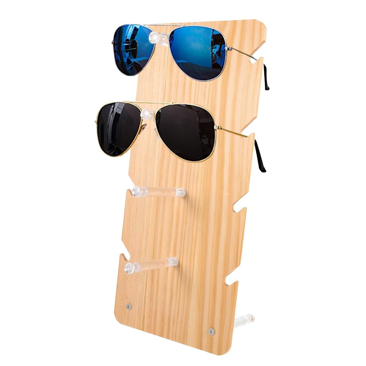 Solidchoice - Houten Brillenstandaard voor Meerdere Brillen, Organizer