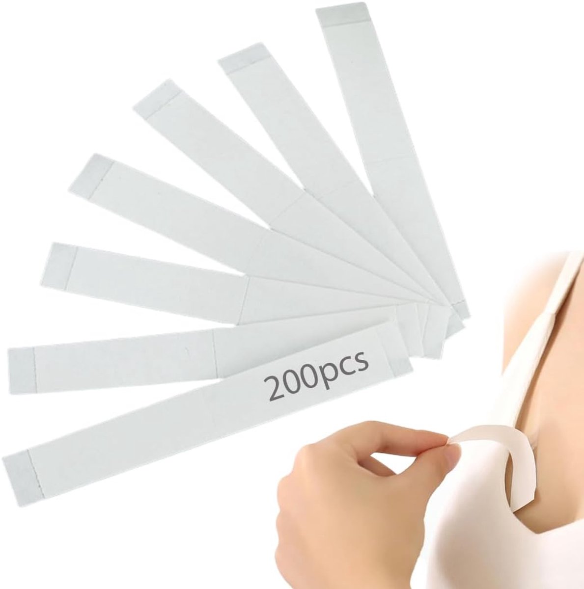 Fashion Tape 200 stuks - Dubbelzijdig - Transparant en huidvriendelijk - Houdt kleding de hele dag op zijn plaats - ShopVlot
