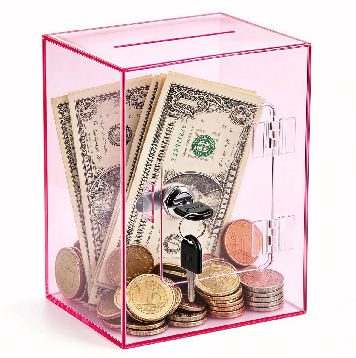 Solidchoice - Transparante Spaarpot van Acryl voor Budgettering en Besparing