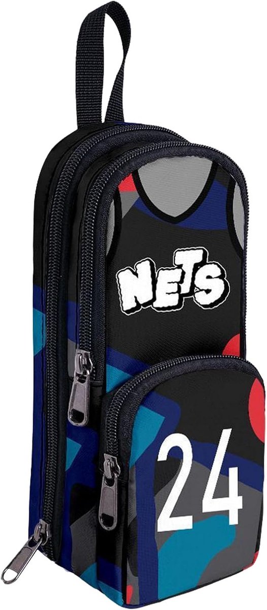Pencilcase basketball speler - grote capaciteit - kleurrijk ontwerp - handig voor school - ShopVlot