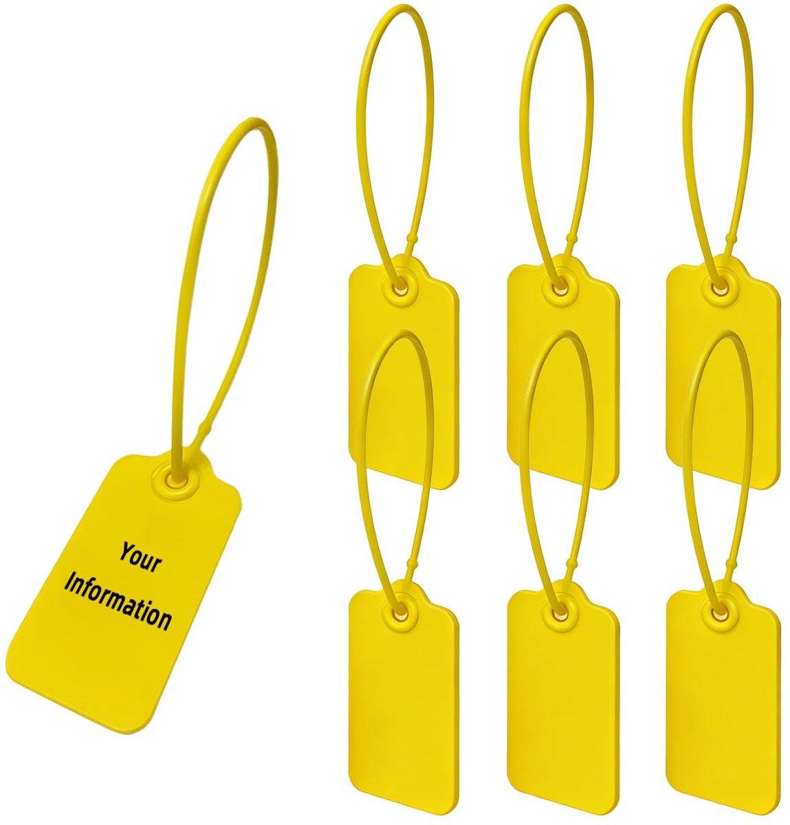 Solidchoice - 50 Stuks Waterdichte Sleutelhangers met Labels voor Organisatie
