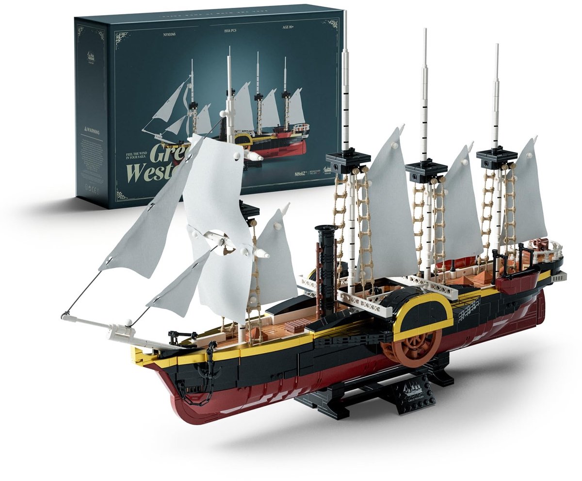 Solidchoice - Modelbouwset van de Great Western Stoomboot voor Volwassenen
