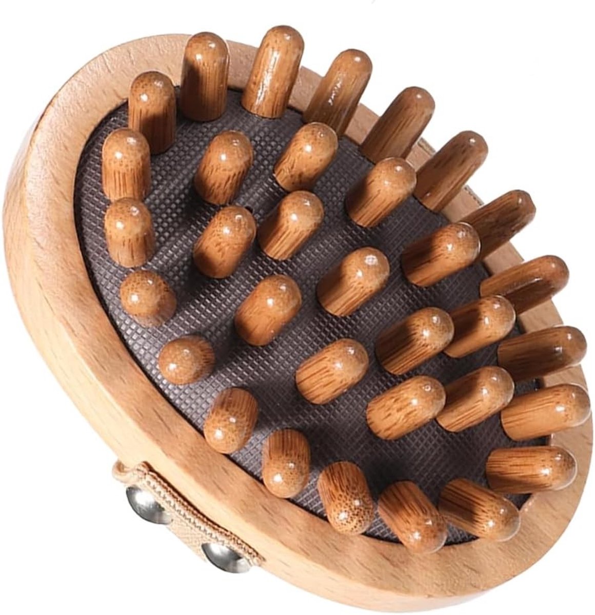 Houten hoofdhuidborstel voor massage, stimuleert haargroei en vermindert roos, ideaal voor mannen en vrouwen, 1 stuk