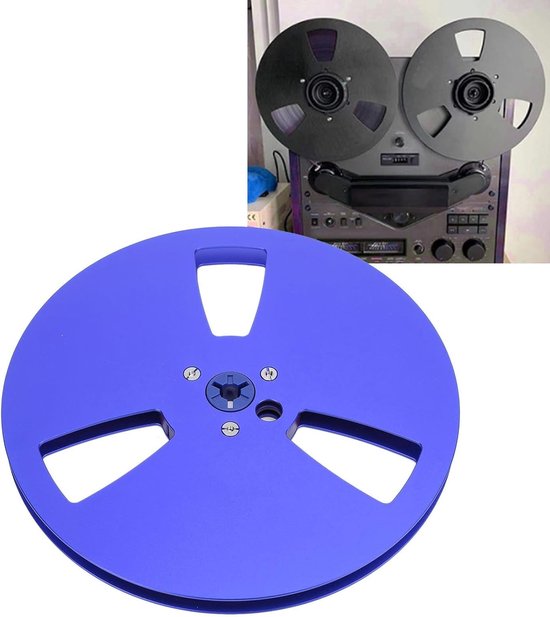 Aluminium NAB-flenzen met 3 gaten voor 7 inch geluidstape, lichtgewicht buighaspel voor opname, duurzame constructie en ideale tapeoplossing — afbeelding 5