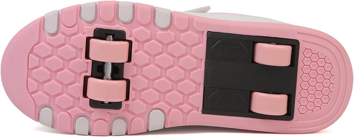 Boys Girls Shoes Boys Girls Outdoor Trainers Kids 2-in-1 Roller Skates 4 Wheel Shoes for Easter, Birthday, Christmas - ShopVlot